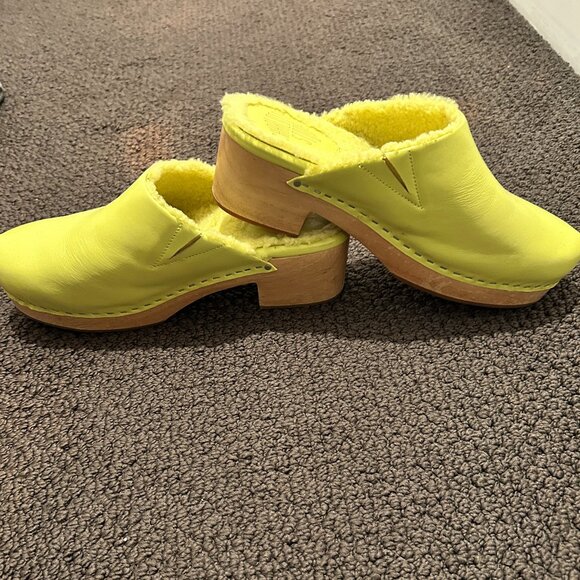 Charlotte Stone Martino "Acid Puff" Leather Clogs SZ 13 - Picture 3 of 9